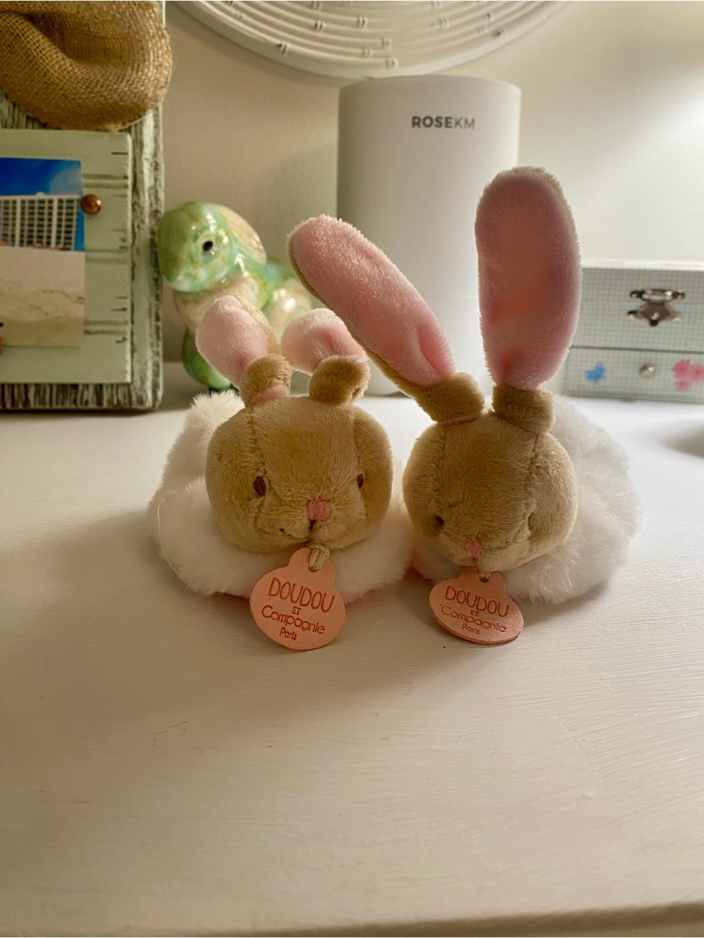 🐰 Doudou et Compagnie Paris Plush Bunny Slippers 🐰